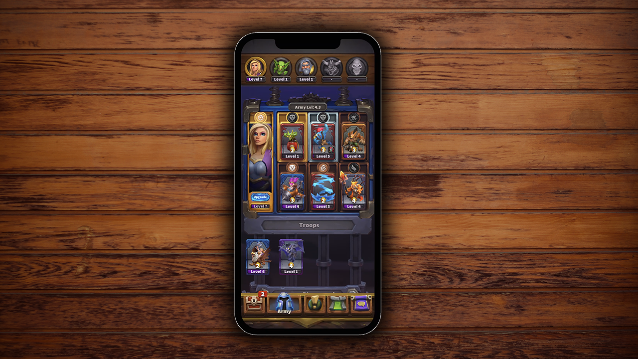 Warcraft Rumble - Leader Selection redesign hero